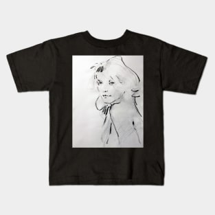 Study for an oil portrait Kids T-Shirt